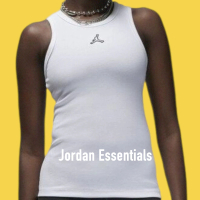 NIKE 耐吉 JORDAN ESSENTIALS 小Logo 女款 背心 白 DO5049-100(JORDAN)