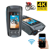 4K Action Camera HD Screen Bike Motorcycle Helmet Camera Outdoor Sport Action Cam Bicycle Multifunction WiFi Dash Cam with Light