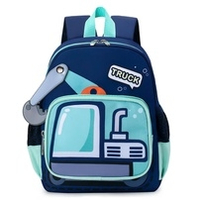 Balo trẻ em Mamago hình máy xúc chăm chỉ (Xanh dương)
