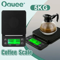 5kg LCD Electronic Drip Coffee Scale High Precision Measuring Digital Display Timer Portable Kitchen Scales Coffee Weight Tools