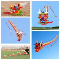 free shipping dragon kite flying Chinese kites toys traditional kite dragon kite outdoor game adults professional kites factory