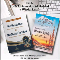 Paket 2 Buku Ratib Al Attas Al Haddad dan Wirdul Latif Ukuran A6 Saku Latin Dan terjemah