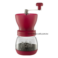 金時代書香咖啡 Tiamo 密封罐陶瓷磨豆機 雕花密封罐設計 桃紅色 HG6149PK
