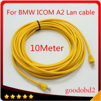 Lan cable For BMW ICOM A2 Diagnostic tool car net cable ICOM A3 Auto Diagnostic scanner connect LAN cables 10Meter 10M lan cable