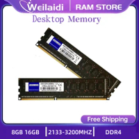 DDR4 8GB 16GB Desktop Memoria 2133 2400 2666 3200MHZ PC4 25600 19200 21300 Memory Ram DIMM Memory Ddr4 RAM With Intel AMD Ram