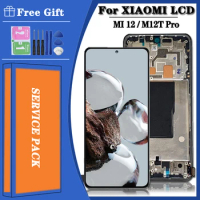 6.67"New For Xiaomi 12T Mi 12T LCD 22071212AG Display Screen Touch Panel Digitizer For Xiaomi 12T Pro Mi 12T Pro 22081212UG LCD