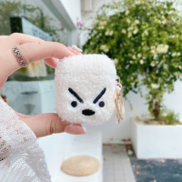 Furry Expression Stuffed Cute Case for Apple Airpods 1 2 Generation 2021 Cover for AirPods Pro Case Earphone Protective AirPod
