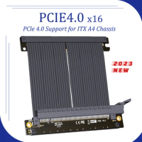 2023 New PCI Express 4.0 X16 Riser Cable [RTX 3090 3060 RX6900XT Tested] PCIe 16x Riser Extender Gen4 GPU for ITX A4 Mini PC