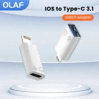 OTG USB C To Lightning Adapter For iphone To Type C 3.1 USB 3.0 Connector Lightning Male To Type C Female For ipad Headphone