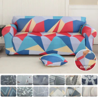 Geometric Sofa Slipcovers Elastic Sofa Cover for Living Room Sectional Corner L-shape Chair Protector Couch Cover 1/2/3/4 Seater