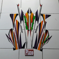 Stiker Motor Karisma 125 D 2004 Full Hitam