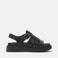 【Timberland 官方旗艦】女款黑色羅馬涼鞋(A635VW02)