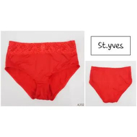 ST YVES Celana Dalam Wanita Renda ST YVES / Red Panty Model Maxi size M L XL Bahan Halus Brukat Rend