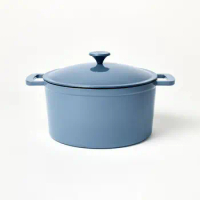 Blue 7.5qt Enamel Dutch Oven, Stylish and Functional Cookware