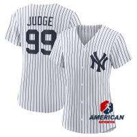 New York Yankees White Home Jersey for Women Same as Aaron Judge wears