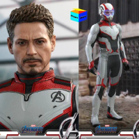 Original Hot Toys Mms537 1/6 The Avengers4 Outcome Battle Iron Man Tony Stark Quantum Costume Full Set 12in Action Figures Model