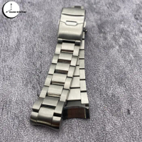 22mm Watch Strap Suitable for Seiko SNR025 SNR027 Diving Watch Case Stylish Folding Clasp Stainless Steel Bracelet