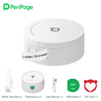 PeriPage L1 Plus Printer Mini Pocket Label Maker Sticker Inkless Portable Thermal Wireless Label Printer BT Built-in Battery