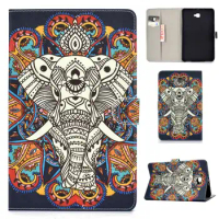 For Samsung Galaxy Tab A 6 10.1 2016 T580 T585 Case Elephant Cat Wallet Tablet Funda For Samsung Tab A A6 10 1 2016 Case + Pen