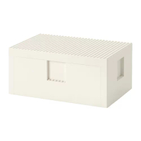 BYGGLEK Lego®積木遊戲盒, 白色