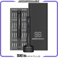 ARROWMAX Mini Electric Screwdriver Set Rechargeable Portable Electronic Cordless Precision Screwdrivers Kit SES Mini Plus