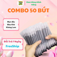 [VuongGia] Combo 50 bút gel Văn Phòng bút bi mực gel ngòi 0.5 mm bút gel mực đều đẹp đủ màu xanh đỏ 