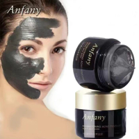 Anfany Deep-cleaning Mask Black Mud Mask Cleansing Hydrating Moisturizing Remove Blackheads Acnes For Face Whitening 100g