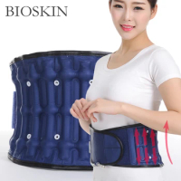 Bioskin Inflate Lumbar Decompression Waist Belt Spin Traction Health Physio Back Support Brace Pain Relief Spine Back Posture Co
