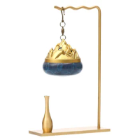 1 PC Brass Hanging Back Flow Incense Holders For Incense Coil Cones Smoke Waterfall Incense Burner Censer &amp; Vase Home Decoration