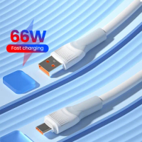 66W USB Type C Cable Fast Charging Wire USB-C Charger Data Cord For iPhone 15 Realme Huawei P30 Samsung Xiaomi Oneplus POCO OPPO