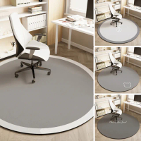【聚時柚】地板防刮 軟Q桌椅地毯100cm圓形(超細纖維橡膠軟墊)
