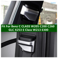 Car Styling Safety Belt Cover Trim Sequins Fit For Mercedes-Benz C CLASS W205 C200 C260 GLC X253 E Class W213 E300 Accessories