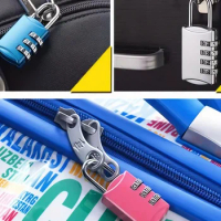 New 3-digit Password Padlock Suitcase Backpack Locker Cabinet Mini Small Padlock Portable Zinc Alloy Anti-theft Lock Diy Tool