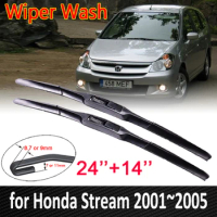 Car Wiper Blade for Honda Stream 2001 2002 2003 2004 2005 Front Windscreen Brushes Wipers Car Accessories RN1 RN2 RN3 RN4 RN5