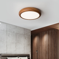 新款胡桃木臥室吸頂燈新中式仿古中國風簡約現代客廳書房燈具