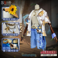 Kostum cosplay Halloween Identity V Prospector Norton Campbell, dibuat mengikut pesanan.