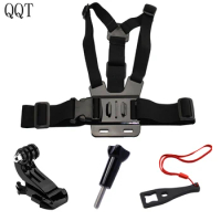 QQT for Go pro Hero 9 SJCAM SJ4000 Accessories Chest Mount Harness for Gopro hero11 10 9 8 7 6 5 4SJ5000 sport Action camera