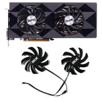 2pcs 85mm FDC10H12S9-C FD7010H12S DC 12V 0.35A for XFX R9 390/390X 8G RX470 RX570 RX580 RS graphics card fan