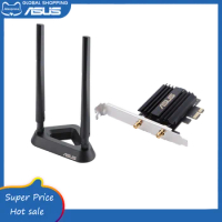 Asus PCE-AX58BT AX3000 Dual Band PCI-E WiFi 6 (802.11ax) Adapter With 2 External Antennas|WPA3 Network Security|OFDMA &amp; MU-MIMO