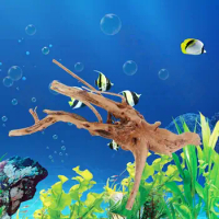 Aquarium Plants Natural Tree Driftwood Branches Fish Big Size Tank Aquarium Background Decoration For Small Fish Hiding
