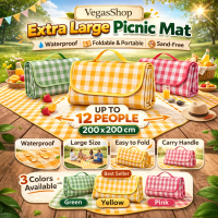 200x300cm Extra Large Picnic Mat Waterproof Foldable Easy Carry Perfect for Camping & Beach Tikar Pi