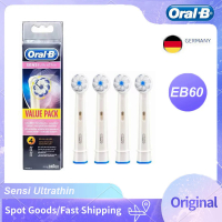 Oral B EB60 Sensi Ultrathin หัวแปรงสีฟันไฟฟ้า Soft Superfine ขนแปรงทำความสะอาดอ่อนโยน Gum ป้องกัน Gu