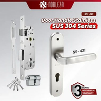 NOBLEZA Door Handle Gagang Kunci Pintu Set Stainless SUS 304 SS-421