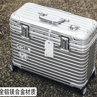 全鋁鎂合金攝影拉桿箱上翻蓋18寸相機箱金屬機長箱男登機行李箱女    請選擇宅配