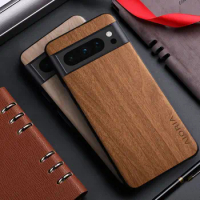 Case for Google Pixel 8 7 6 5 Pro 8A 7A 6A 5A 4A bamboo wood pattern Leather back cover for google pixel 8 7 pro 7a case capa