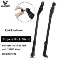 Bolany Quick Release / Thru-axle Kick Stands MTB Road Bike Stand Adjustable Side Frame Bike 22-29 Inch Bike Accessories