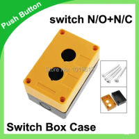 Control Station Yellow Black 2 Push button Switch Box Case