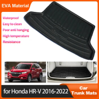 Car Trunk Mat For Honda HR-V HRV HR V Vezel 2022-2016 2017 2018 2019 Auto Rear Cargo Liner Protector Pad Waterproof EVA Material