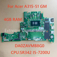 DA0ZAVMB8G0 suitable for Acer Aspire A315-51 laptop motherboard with I3 I5 6TH/7TH CPU 4G RAM 100% tested and shipped normally