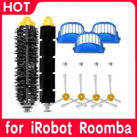 สำหรับ IRobot Roomba 500 600ชุดอุปกรณ์ทำความสะอาดสูญญากาศอะไหล่ลูกกลิ้งแปรงด้านข้างแปรง HEPA กรอง Copatible6888